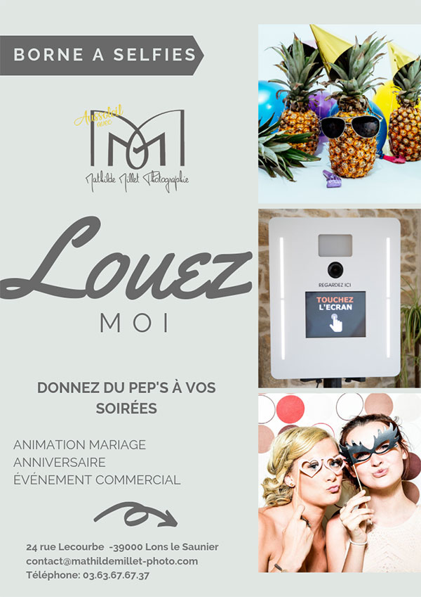 Louer une photobooth dans le jura 